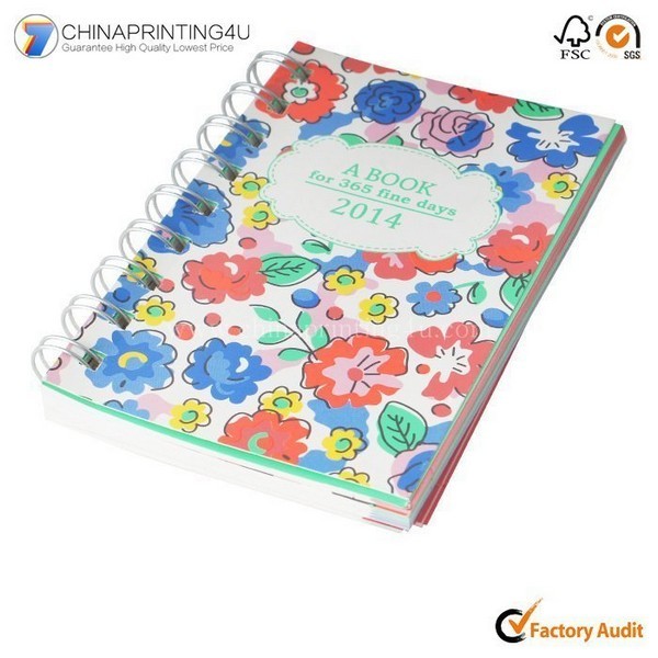Colour Printing YO Wire Binding Notepads In China