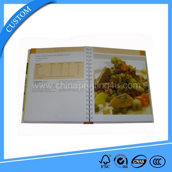 High Quality Printing Cooking Books With Spiral Binding