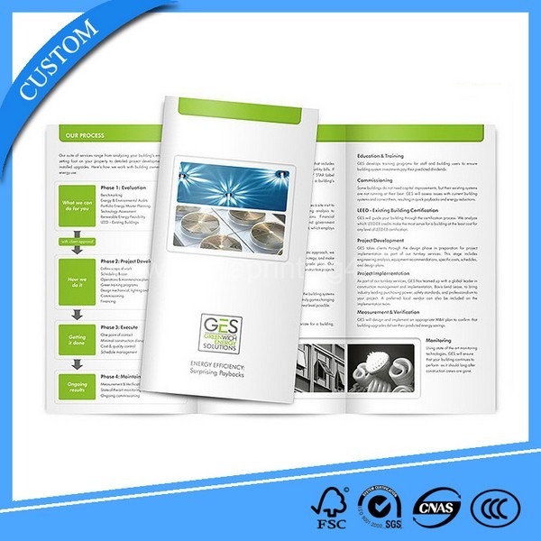 Cheap Price Factory Customized Fold Brochure Printing