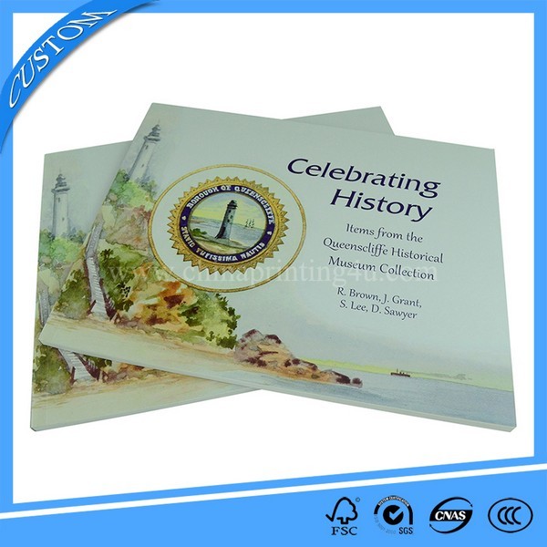 Professional Horizontal Perfect Bound Softcover Book Printing China
