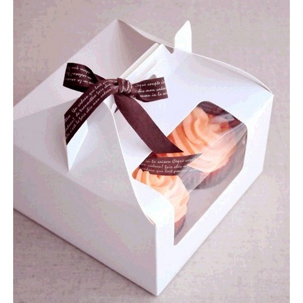 Paper Cupcake Box With Window