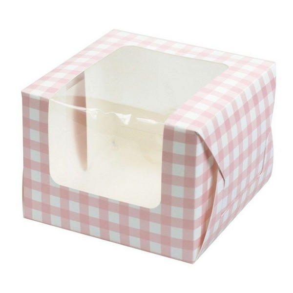 Transparent Window Cupcake Box