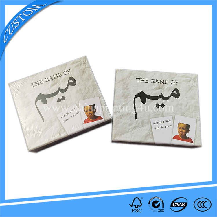 High Quality Custom Branded Game Card Waterproof Game Card Printing