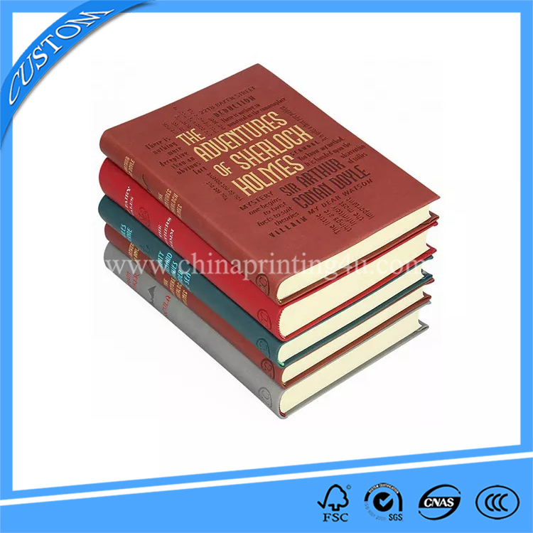 Custom High Quality Hardcover PU Leather Round Spine Bible Bound Book Printing