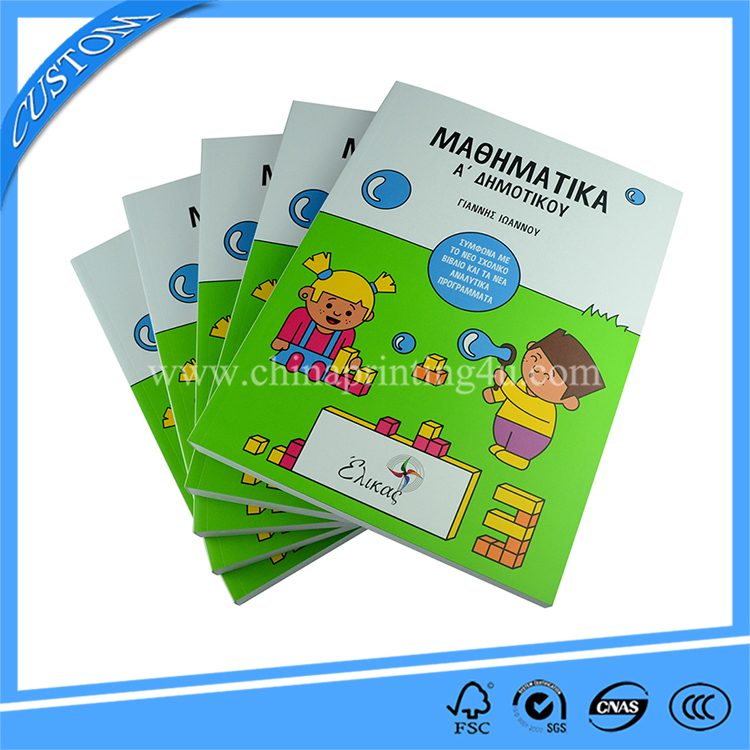 China Printers Custom Colorful Exercise Books High Quality Workbook Printing