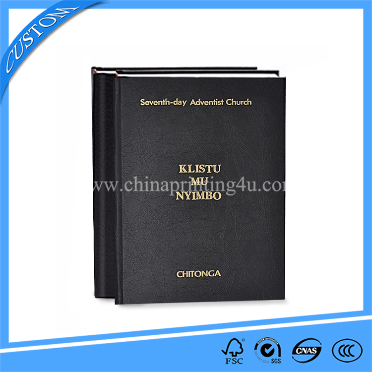 Cheap Book Printing In China PU Leather Hardcover  Book Printing With Custom Logo