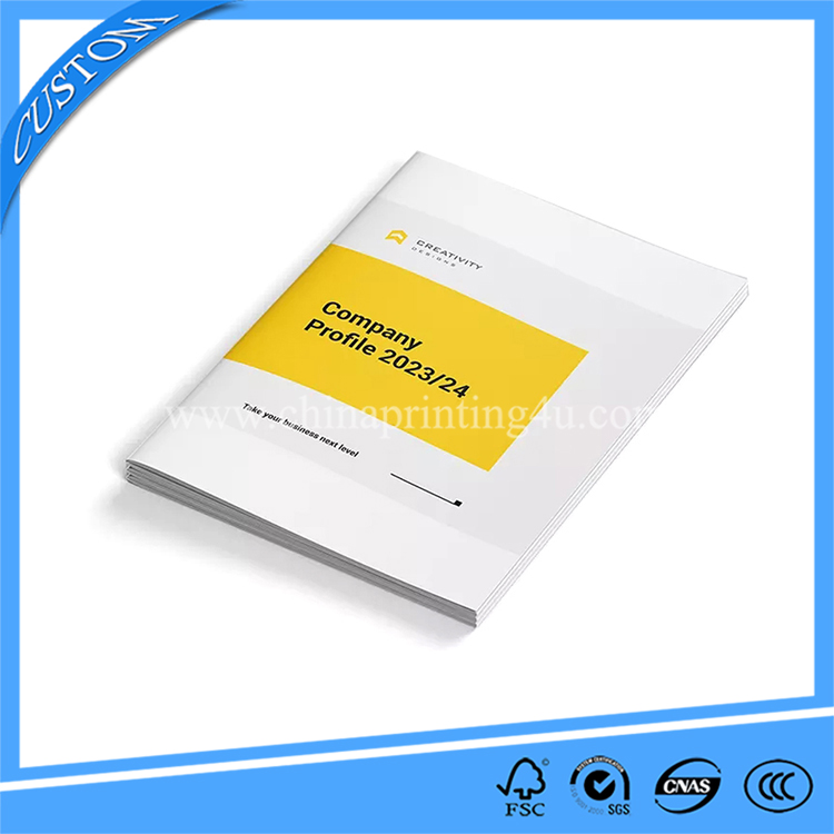 China Printing Company Customized Saddle Stitched Brochure Printing  Booklets Printing