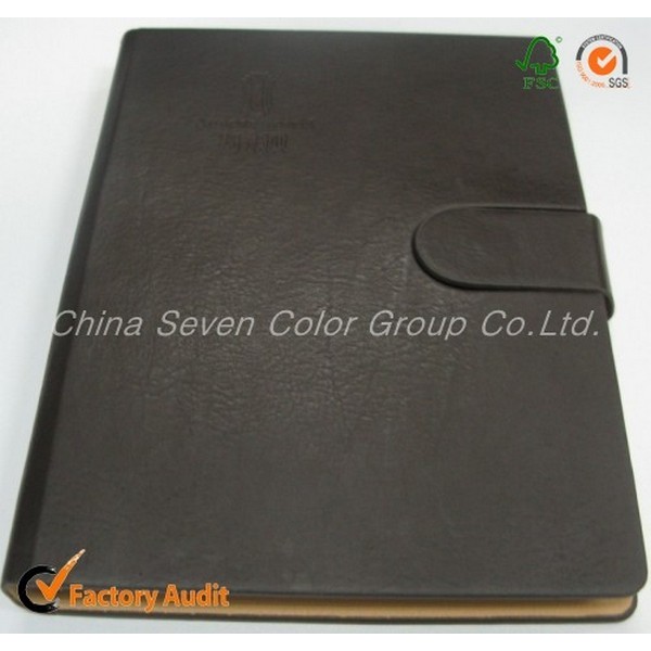 Official Upmarket Leather Hardcover Notebook